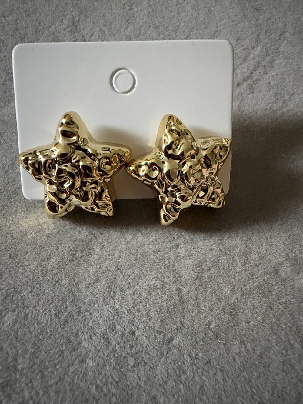 Gold Star Statement Stud Earrings - Women's Fashion